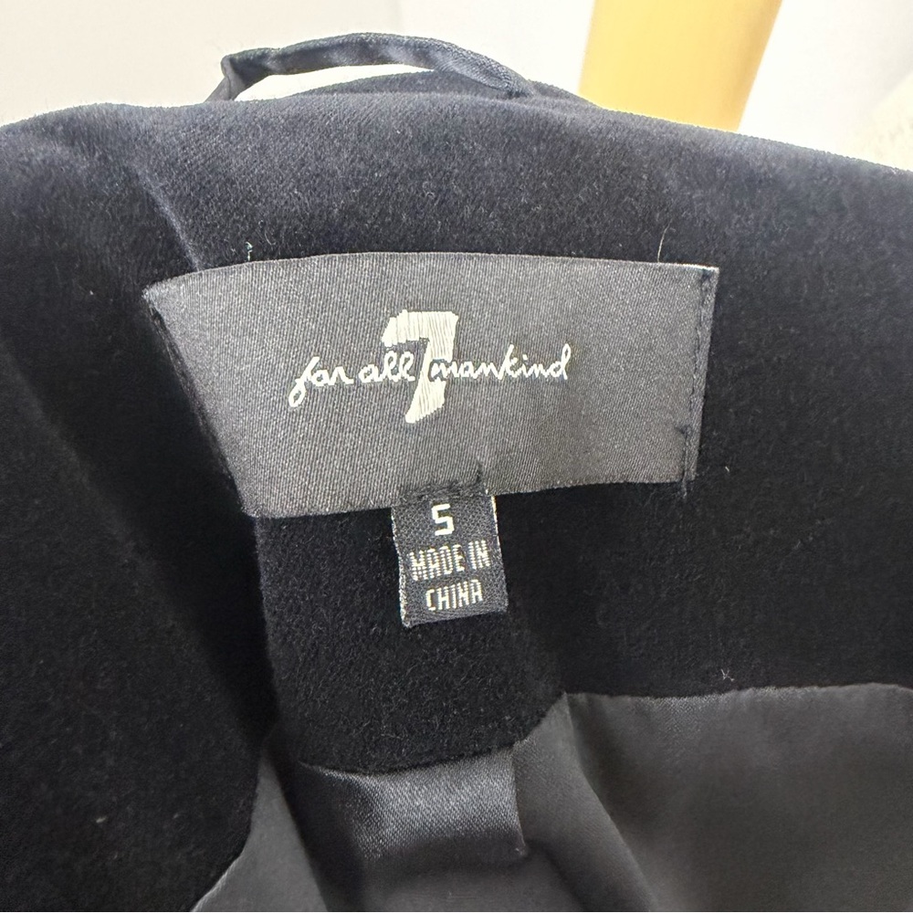 7 for all Mankind Black Gold Brocade Blazer Maximalist Retro Womans Size S - Picture 11 of 16
